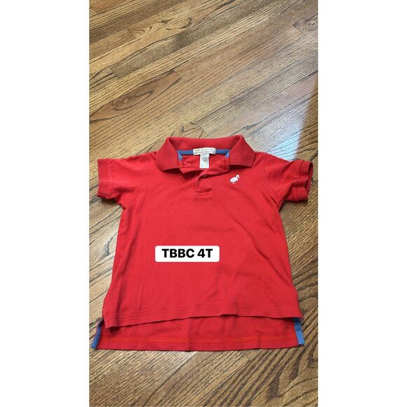 TBBC Prim and Proper Richmond red short sleeve polo 4T - Picture 1 of 1